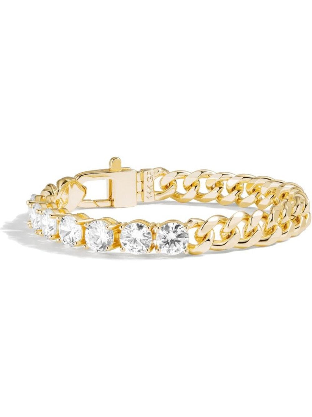 14k Gold Filled Miami Cuban Link Bracelet - Stylish Gold Bracelet for Women